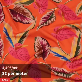 20 MTS ROLL - Stretch Matt Satin - Floral print - OFFER: 3€/MT