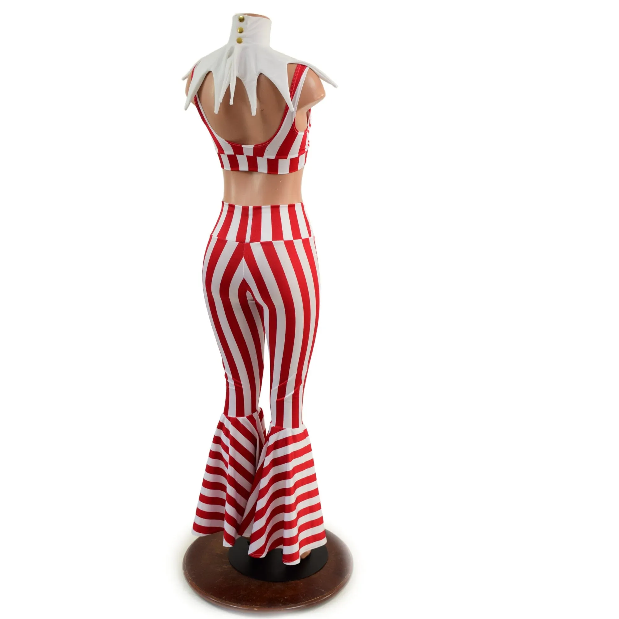 3PC Red and White Striped Elf Set