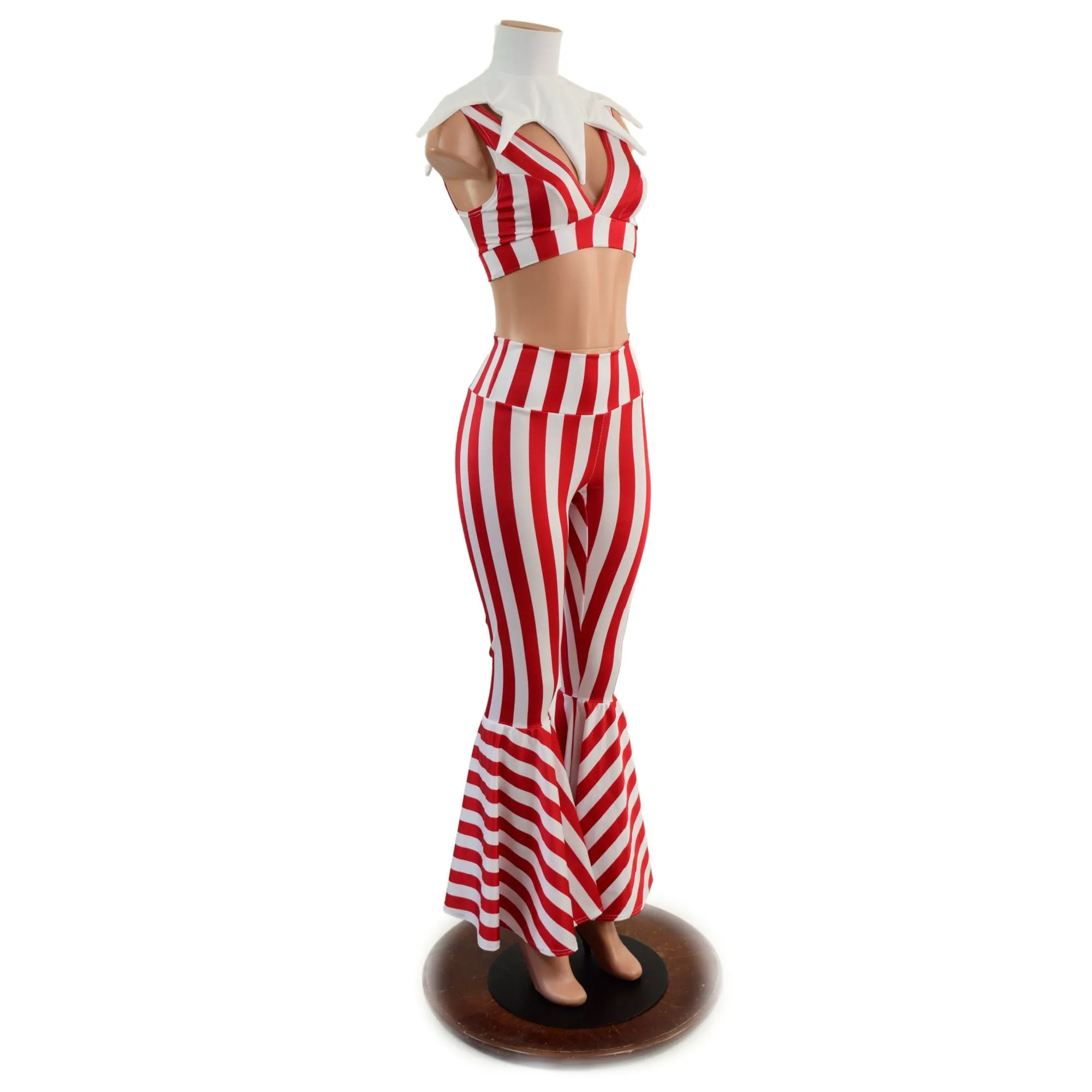 3PC Red and White Striped Elf Set