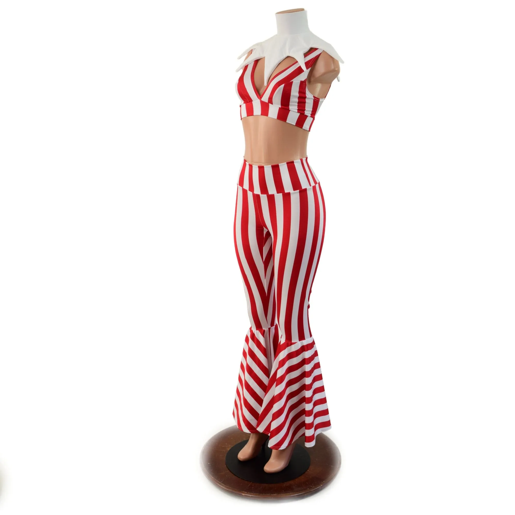 3PC Red and White Striped Elf Set