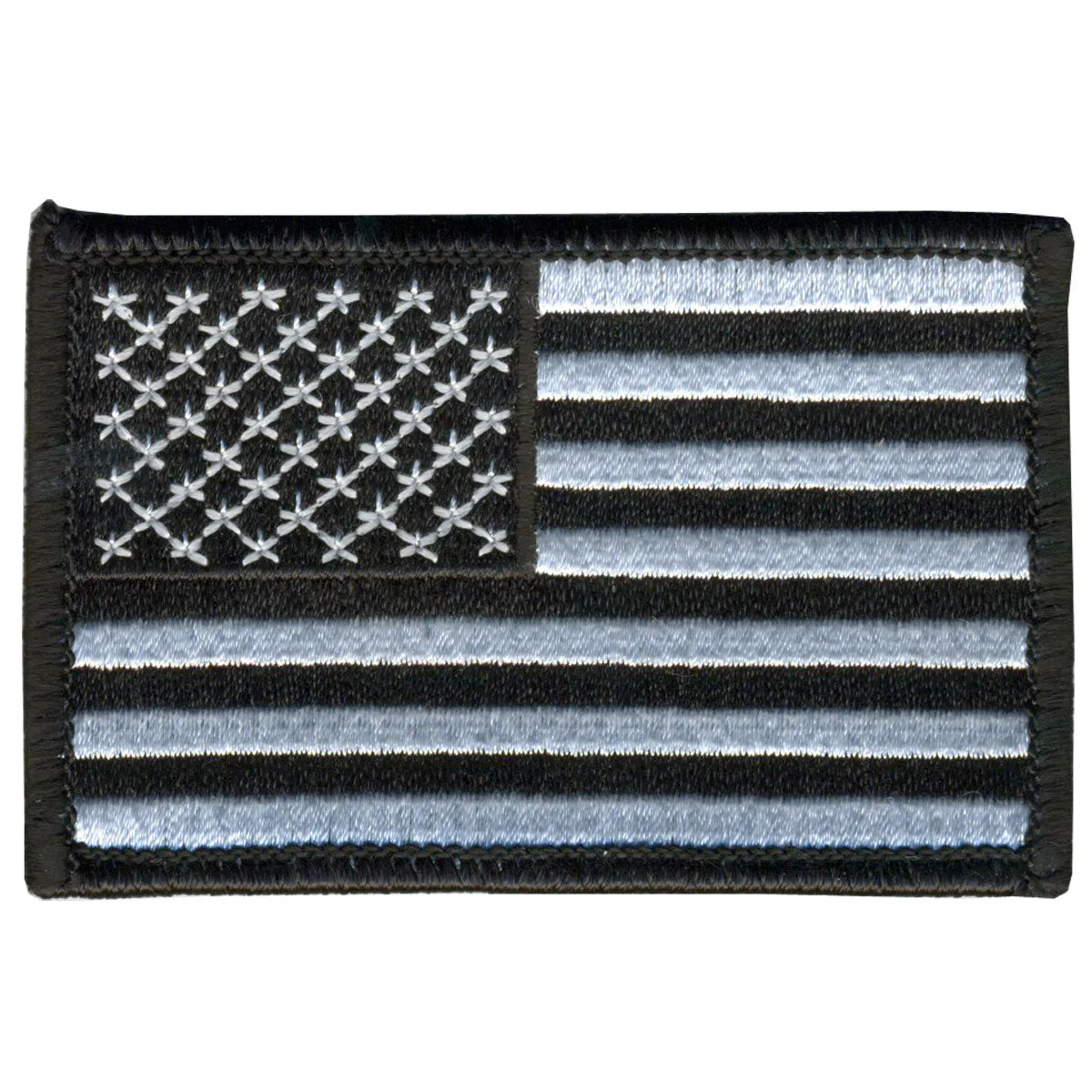 American Flag Black-White Black and White 3 Inch