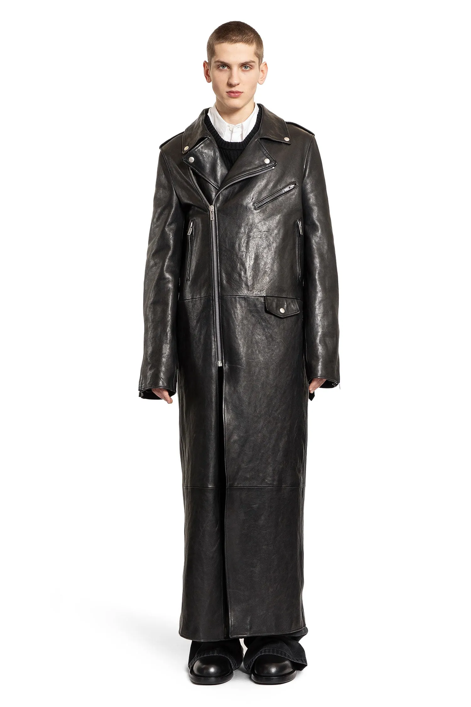 ANN DEMEULEMEESTER MAN BLACK COATS