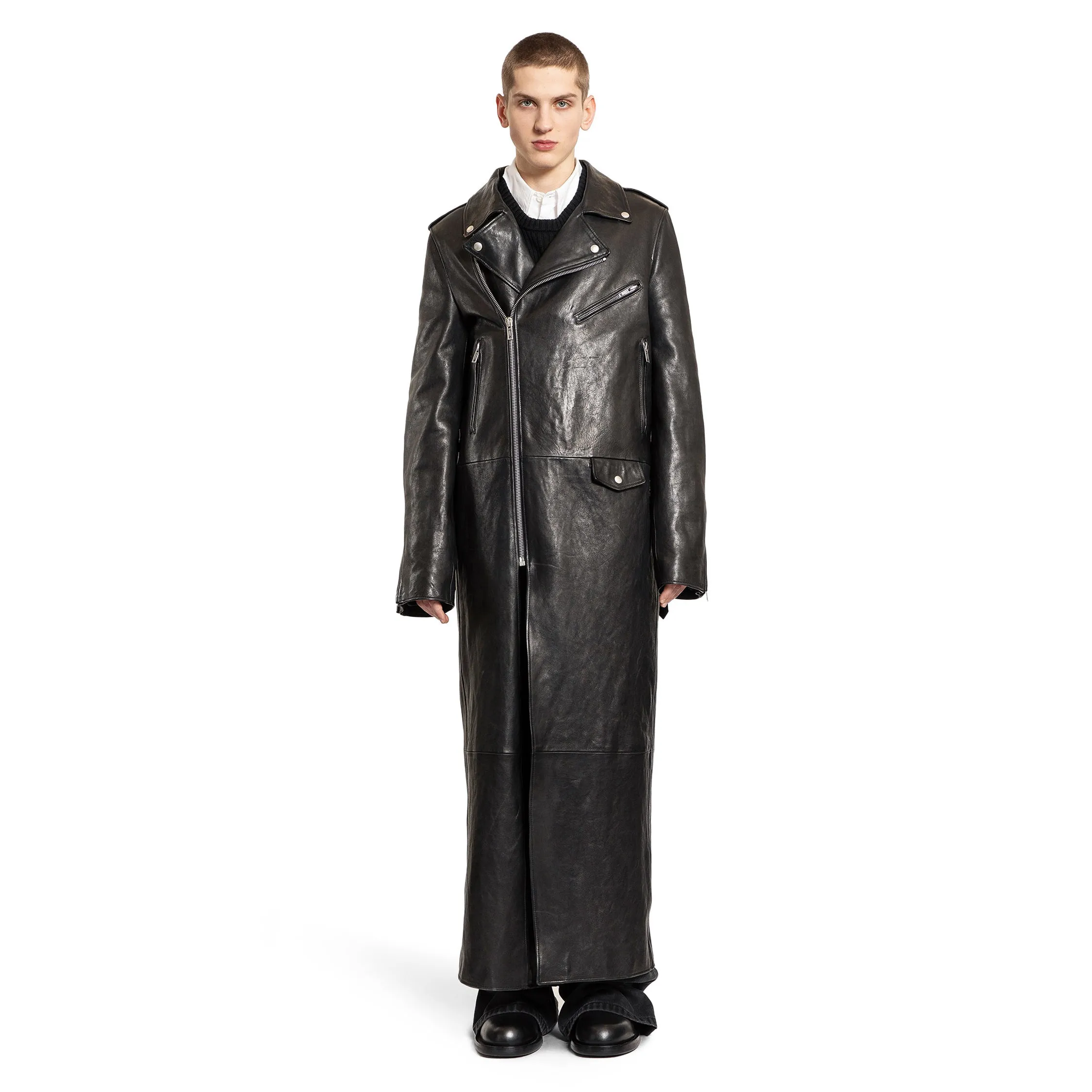 ANN DEMEULEMEESTER MAN BLACK COATS