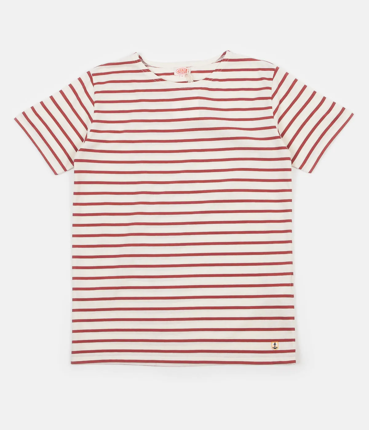 Armor Lux Striped Breton T-Shirt - Nature / Red Manganese