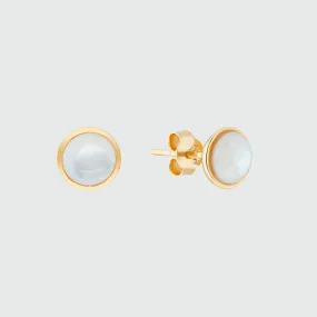 Aurora Mother of Pearl & Gold Vermeil Stud Earrings