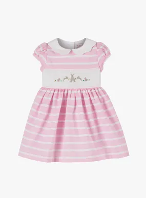 Baby Bunny Striped Smocked Dress