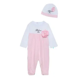 Balmain Baby Pink Two-Piece Set Babygrow