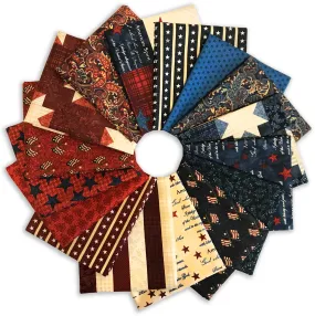 Benartex Pre-Cut 16 Piece Fat Quarter Bundle - American Spirit