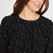 Black Stars and Diamonds Blouse