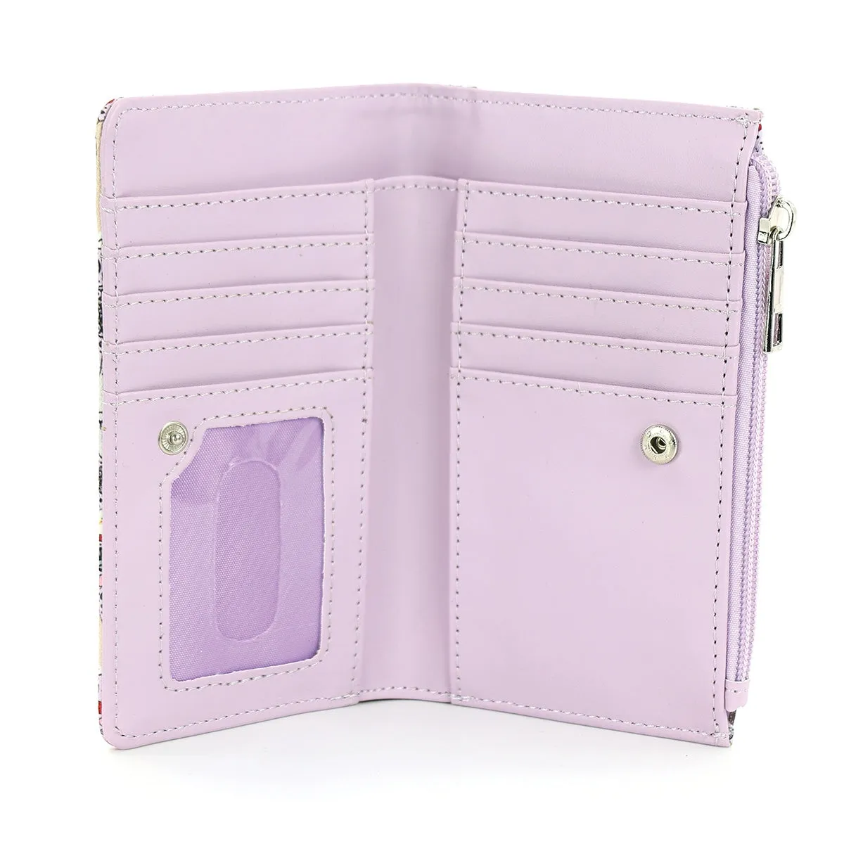 Bunnies and Veggies Lilac Wallet