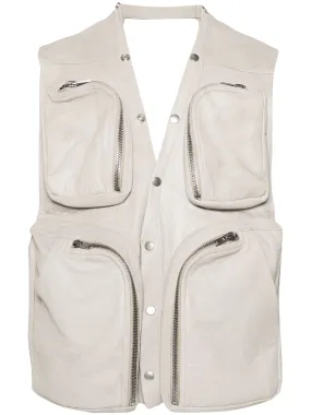 Cargo Vest Blister Lamb Leather