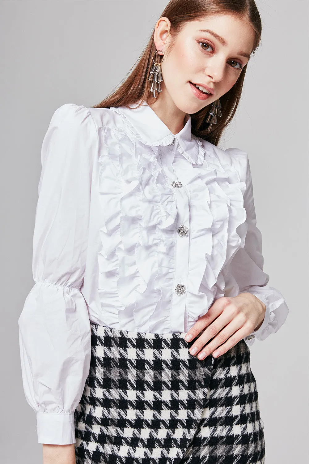 Caroline Ruffle Blouse