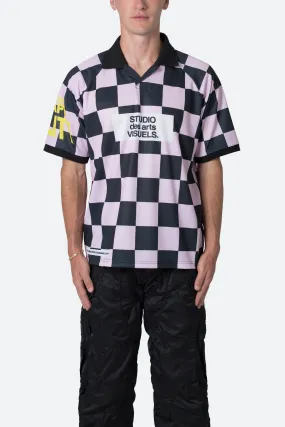 Checkered Jersey - Pink