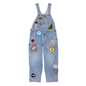 Claw$ Denim Patch Overalls