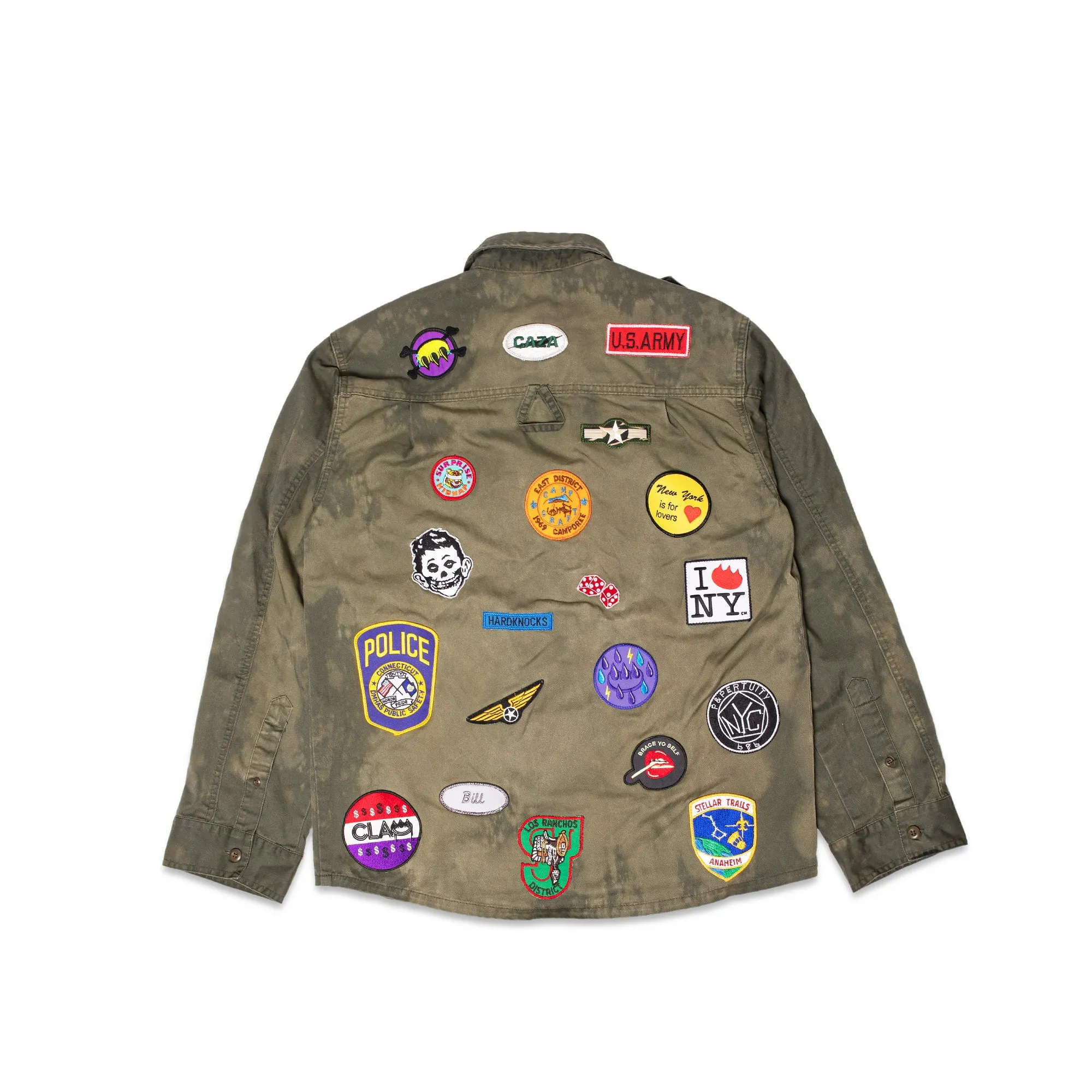 Claw$ Military Shirt w/ Patches  Jacket