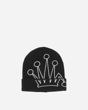 Crown Cuff Beanie Black