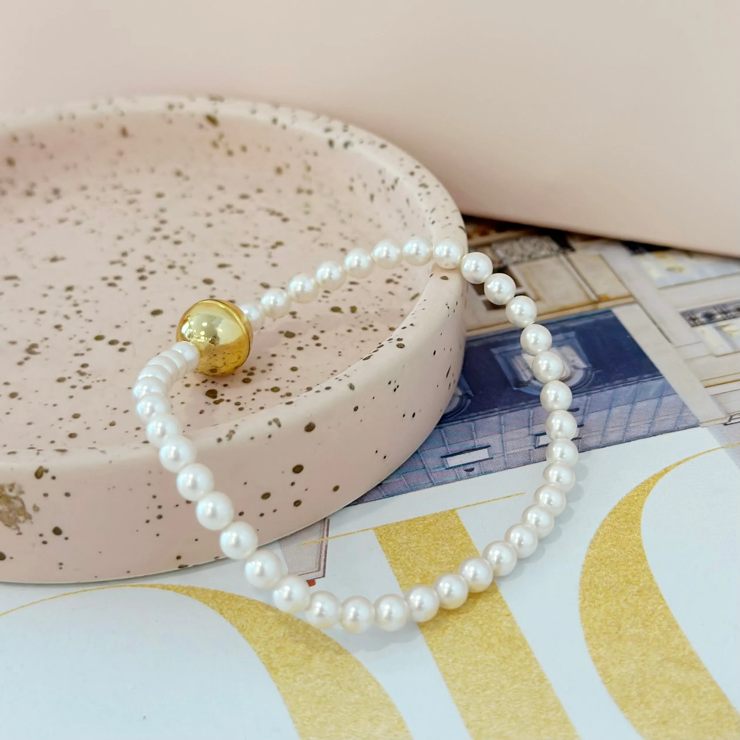 Evangeline 4mm Pearl Bracelet