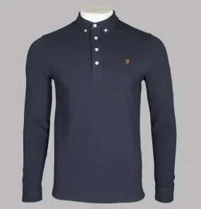 Farah Ricky LS Polo Shirt True Navy