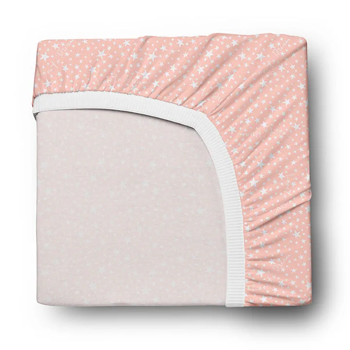 Fitted Cot / Crib Sheet Dusty Pink