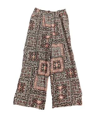 Floral Print Pants Wide Leg Vici, Size L