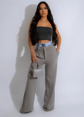 Full Of Love Denim Pant Grey