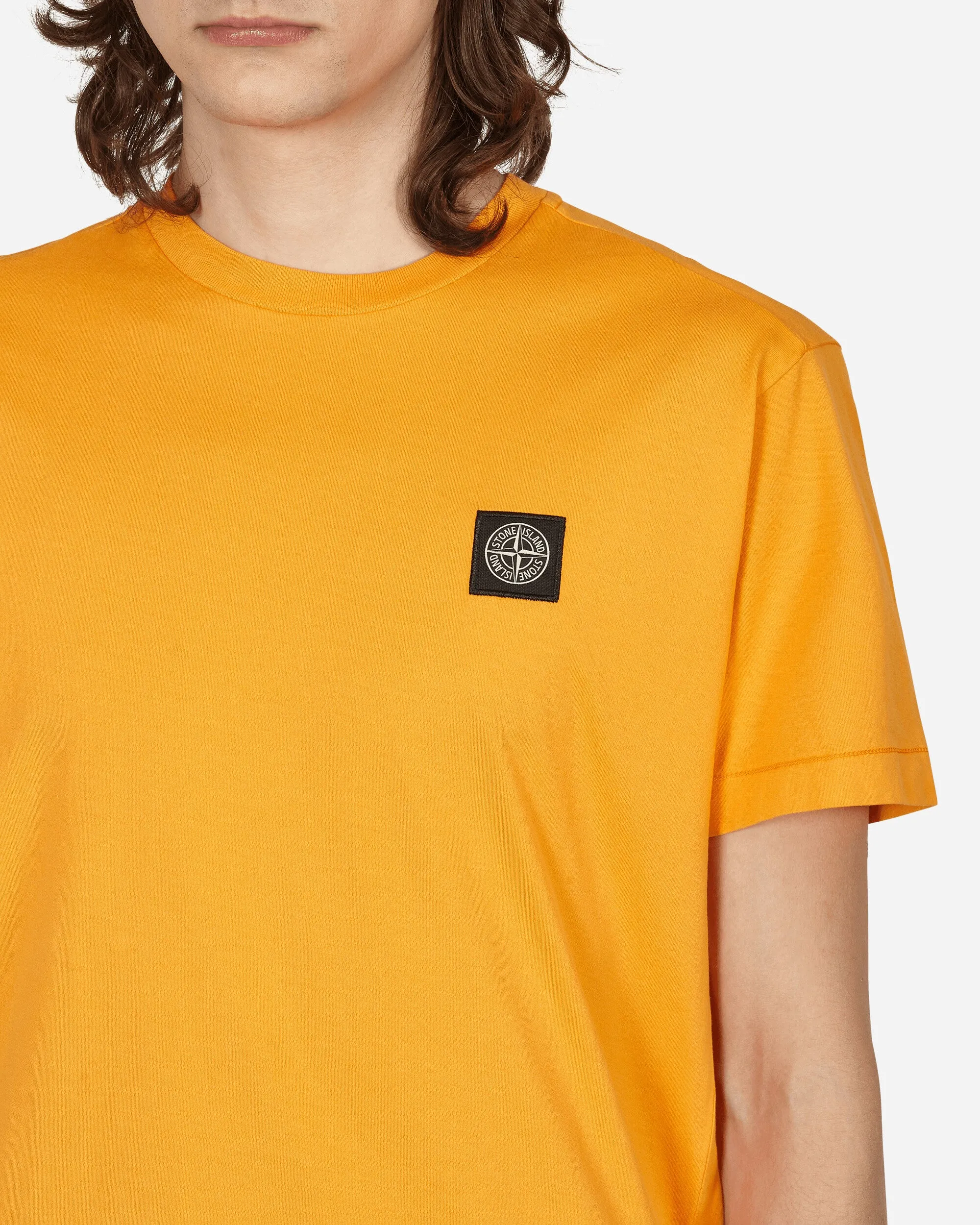 Garment Dyed Logo T-Shirt Orange