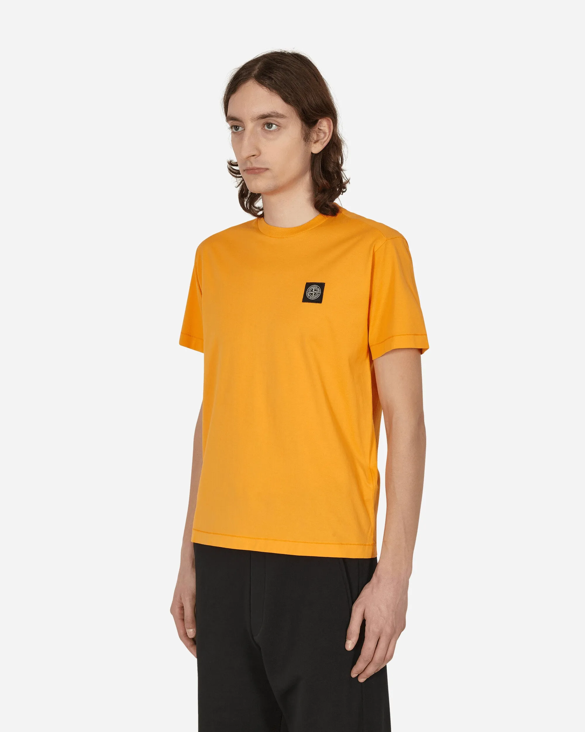 Garment Dyed Logo T-Shirt Orange