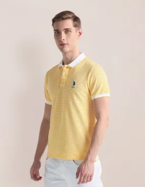 Horizontal Stripe Logo Polo Shirt