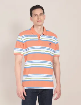 Horizontal Stripe Polo Shirt