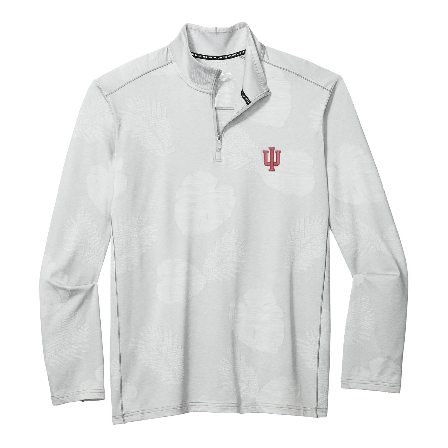 Indiana Hoosiers Sport Delray Frond 1/2 Zip Grey Jacket