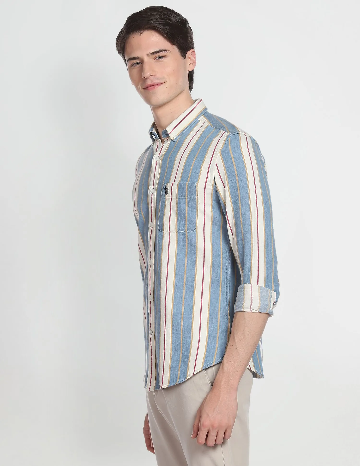 Indigo Classic Yarn Dyed Shirt