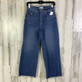 Jeans Wide Leg By Loft In Blue Denim, Size: 2