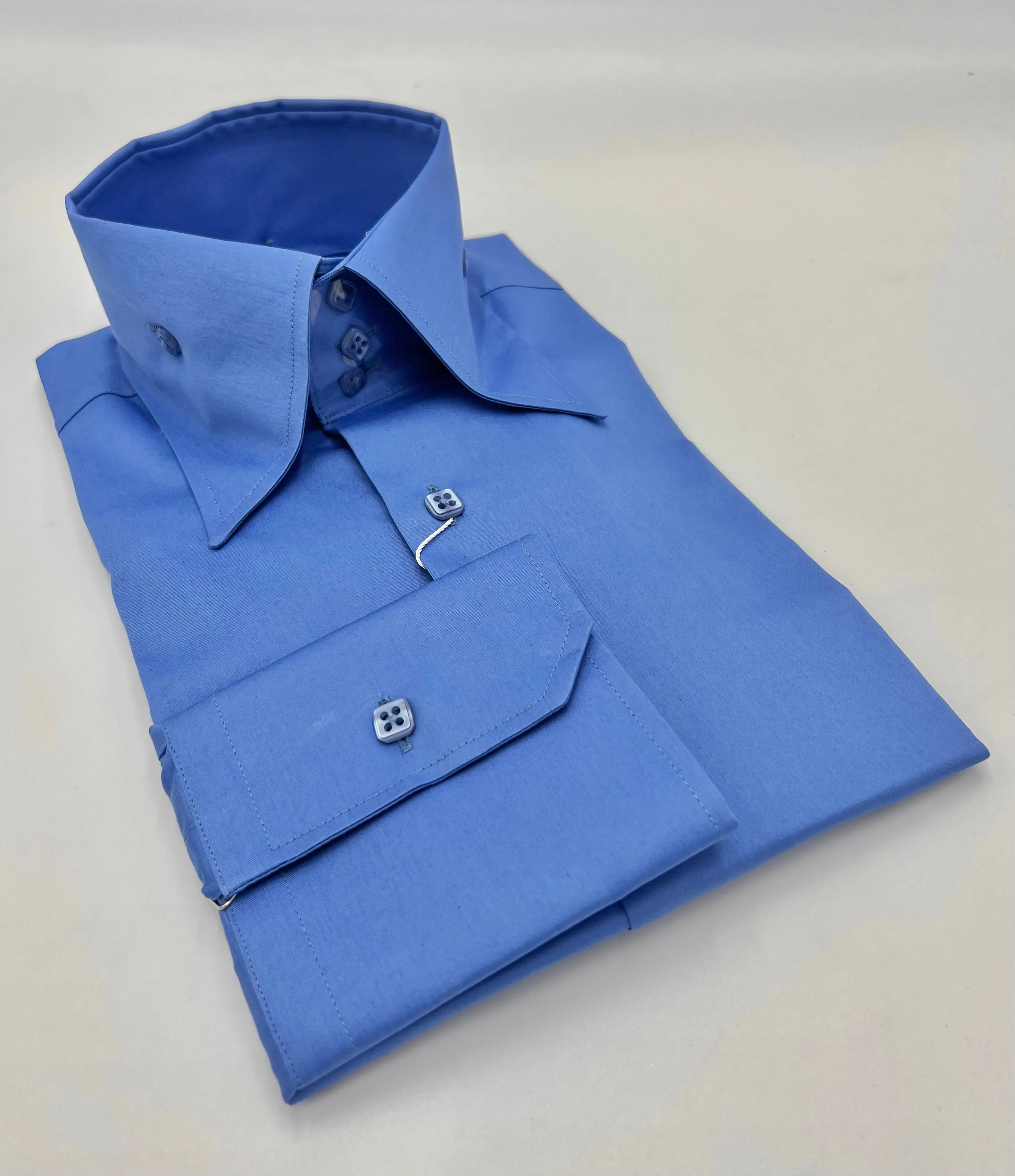 Men's High Collar Shirt Pantone Blue