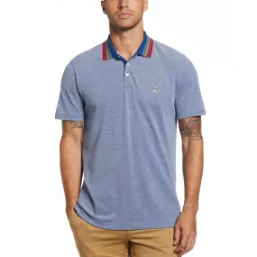 Multi Color Stripe Collar Polo