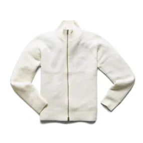 Reigning Champ Men Knit Vinnie Track Jacket Ivory RC-6031-IVO