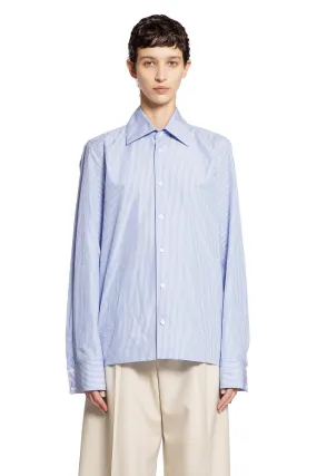 SAINT LAURENT WOMAN BLUE SHIRTS