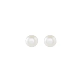 Silver Mini Pearl Stud Earrings