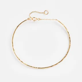 Solid Gold Structured Bracelet