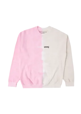 sweetener split-color crewneck