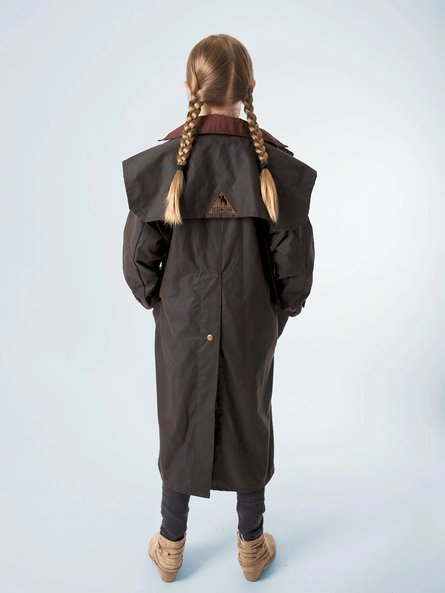 Unisex Oilskin Pony Coat with Hood