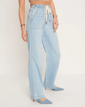 Westley Drawstring Wide Leg Jeans