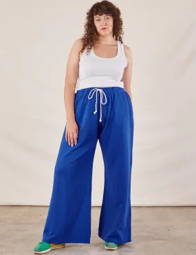 Wide Leg Sweat Pants - Royal Blue *FINAL SALE*