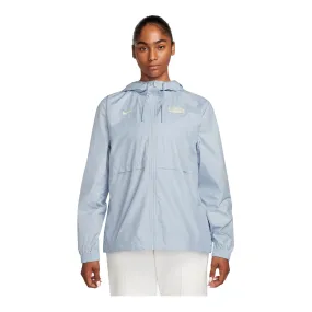 Women's Nike USA Essential Repel Woven Light Blue Jacket